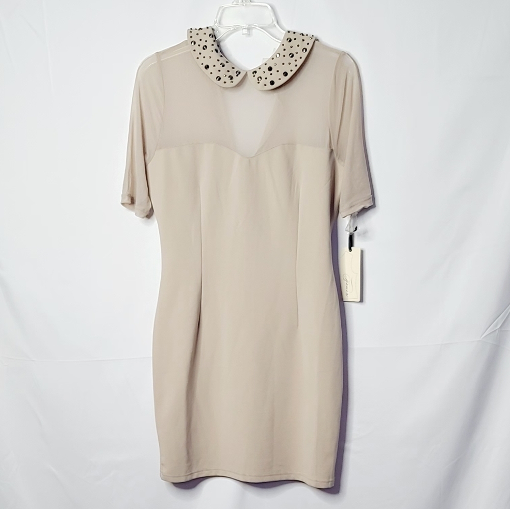 NWT Forever 21 form fitting sheer top dress sz Lg